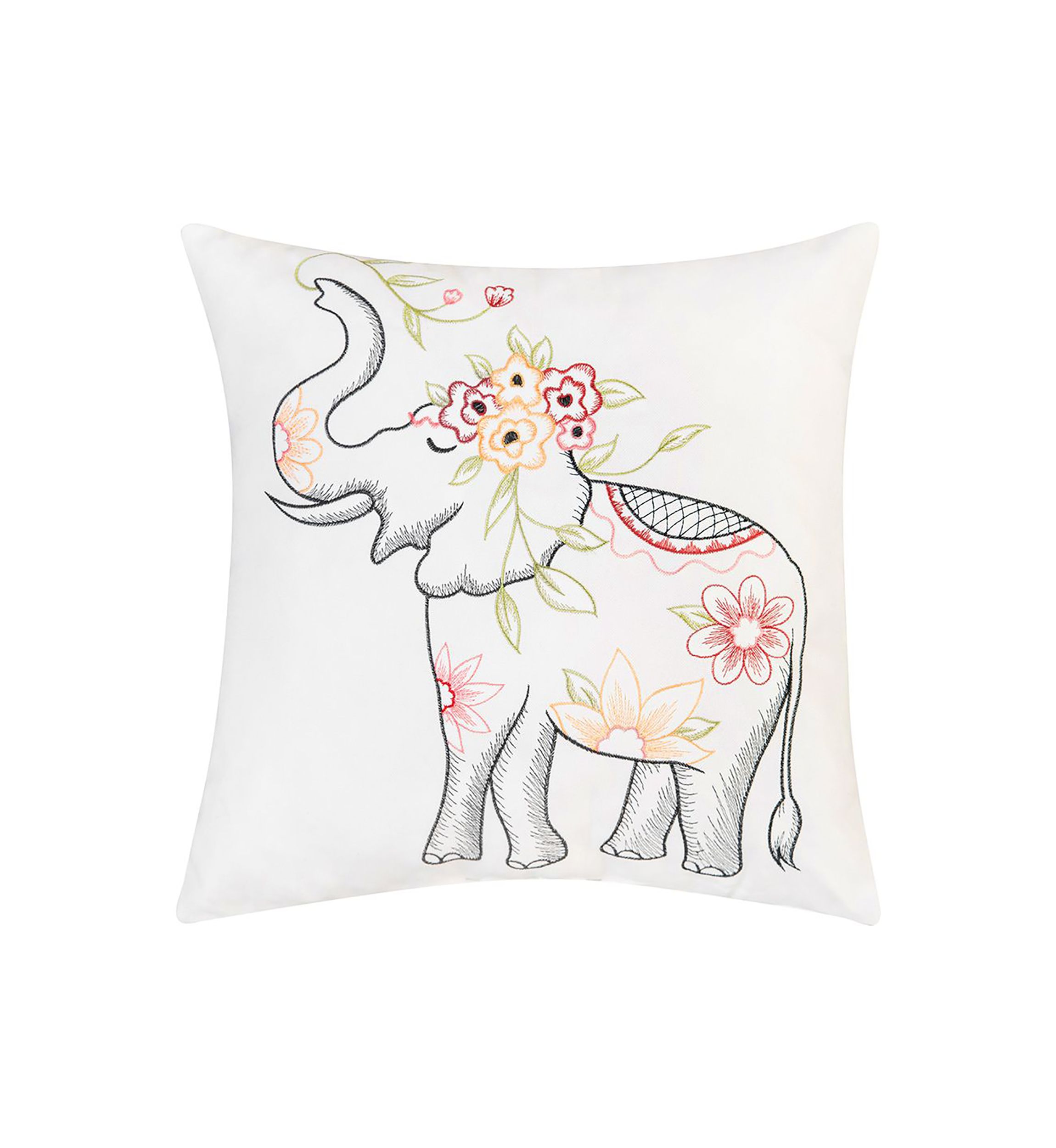 Tropical Elephant Pillow
