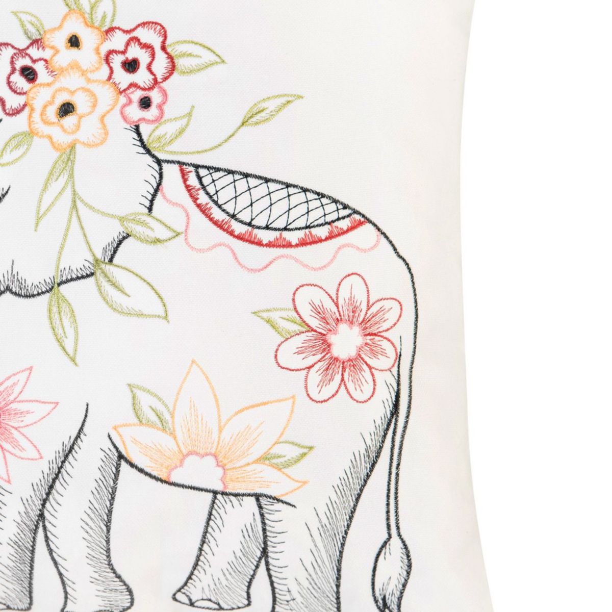 Tropical Elephant Pillow