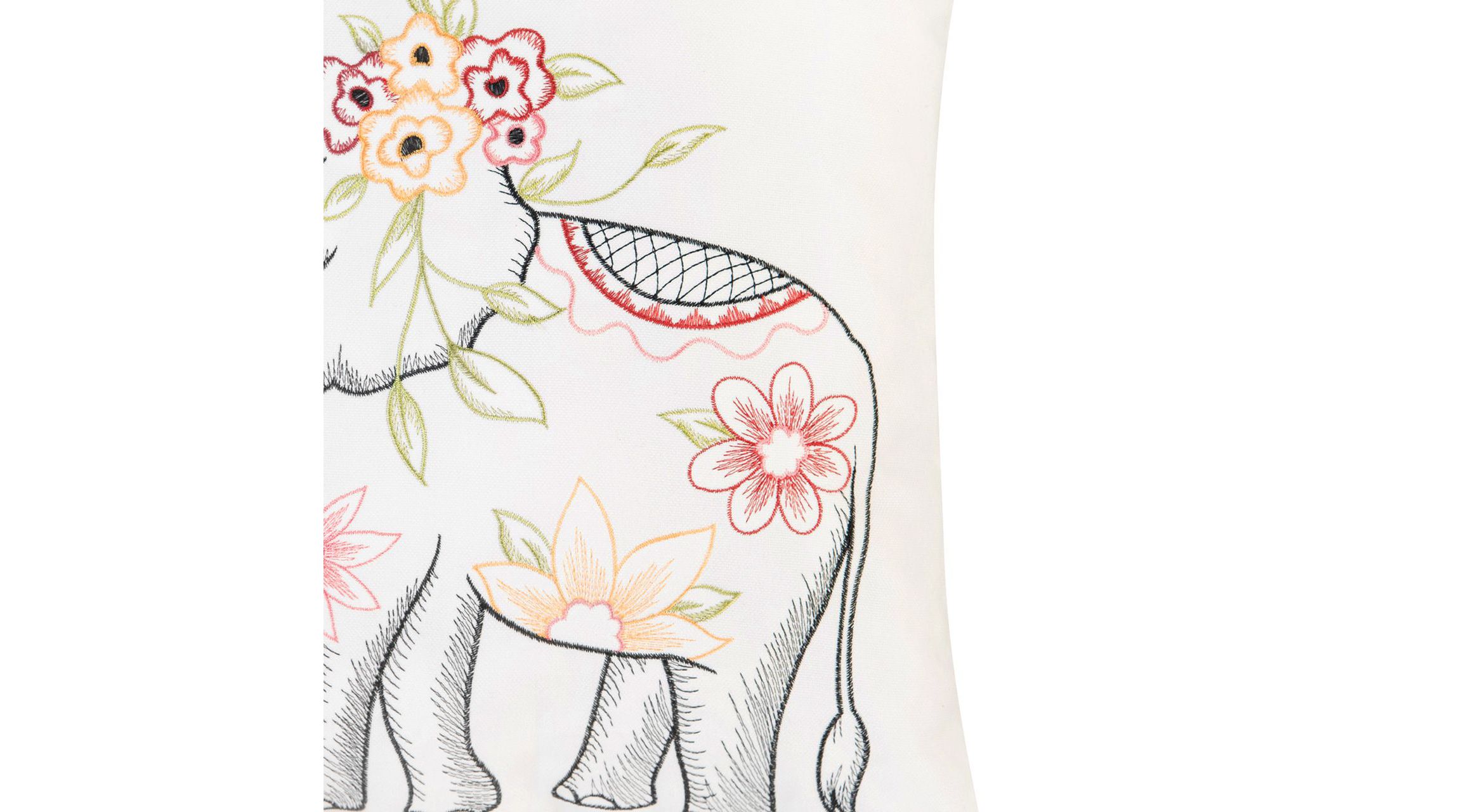 Tropical Elephant Pillow