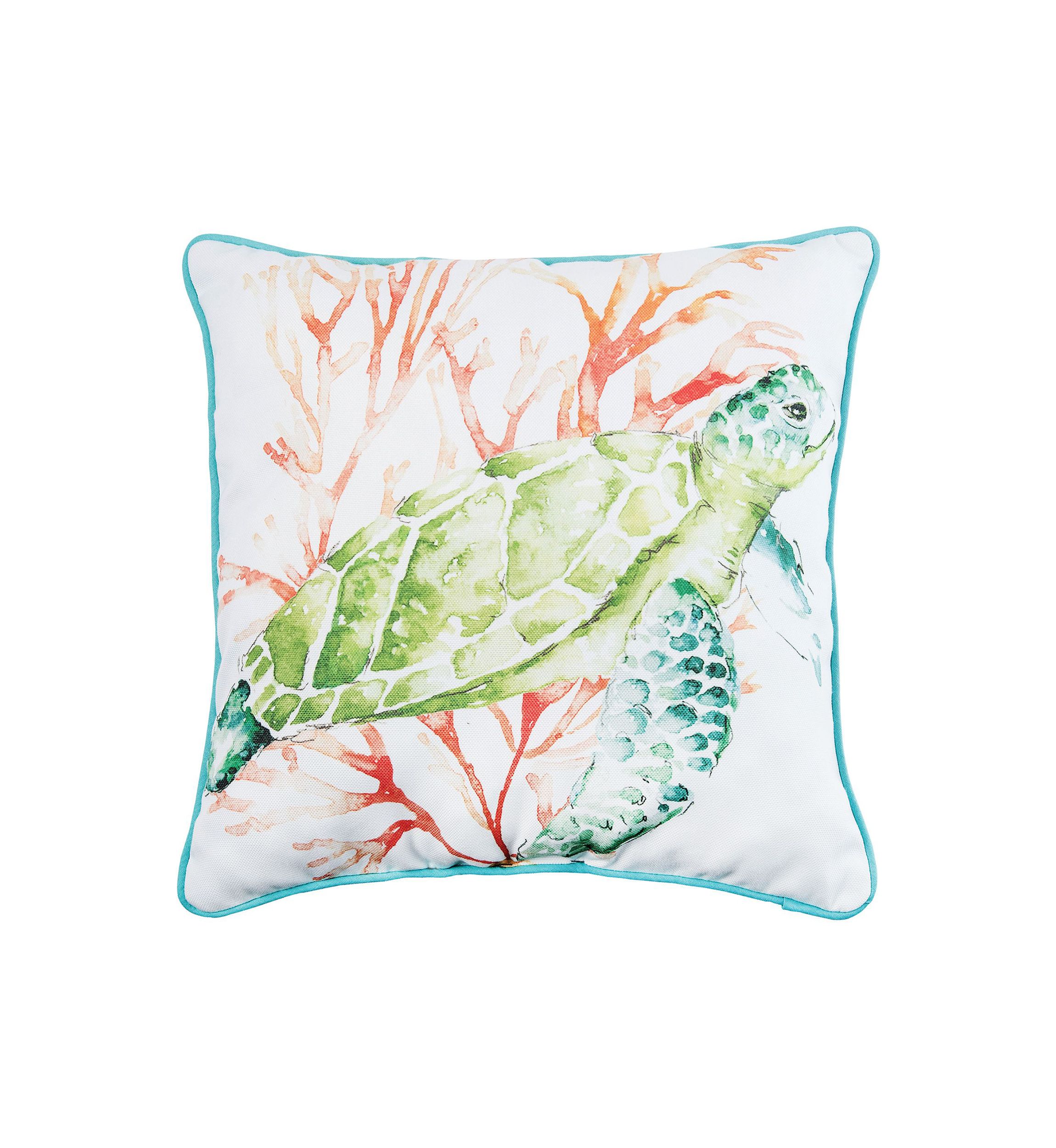 Colorful Turtle Pillow