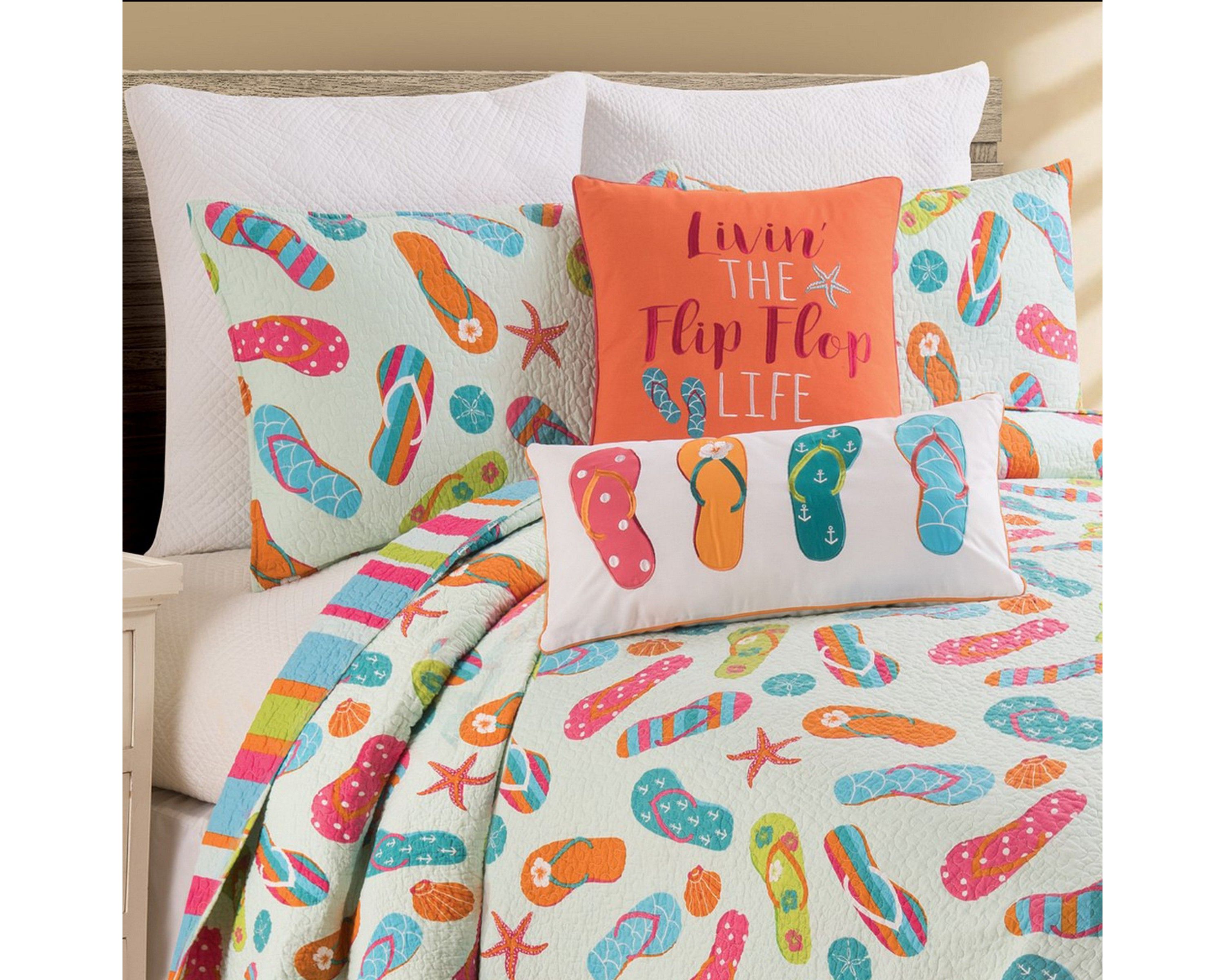 Summer Flip Flops Pillow