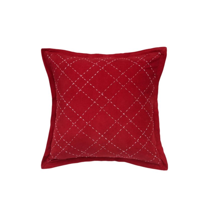 Elliot Ruby Christmas Throw Pillow 20" x 20"