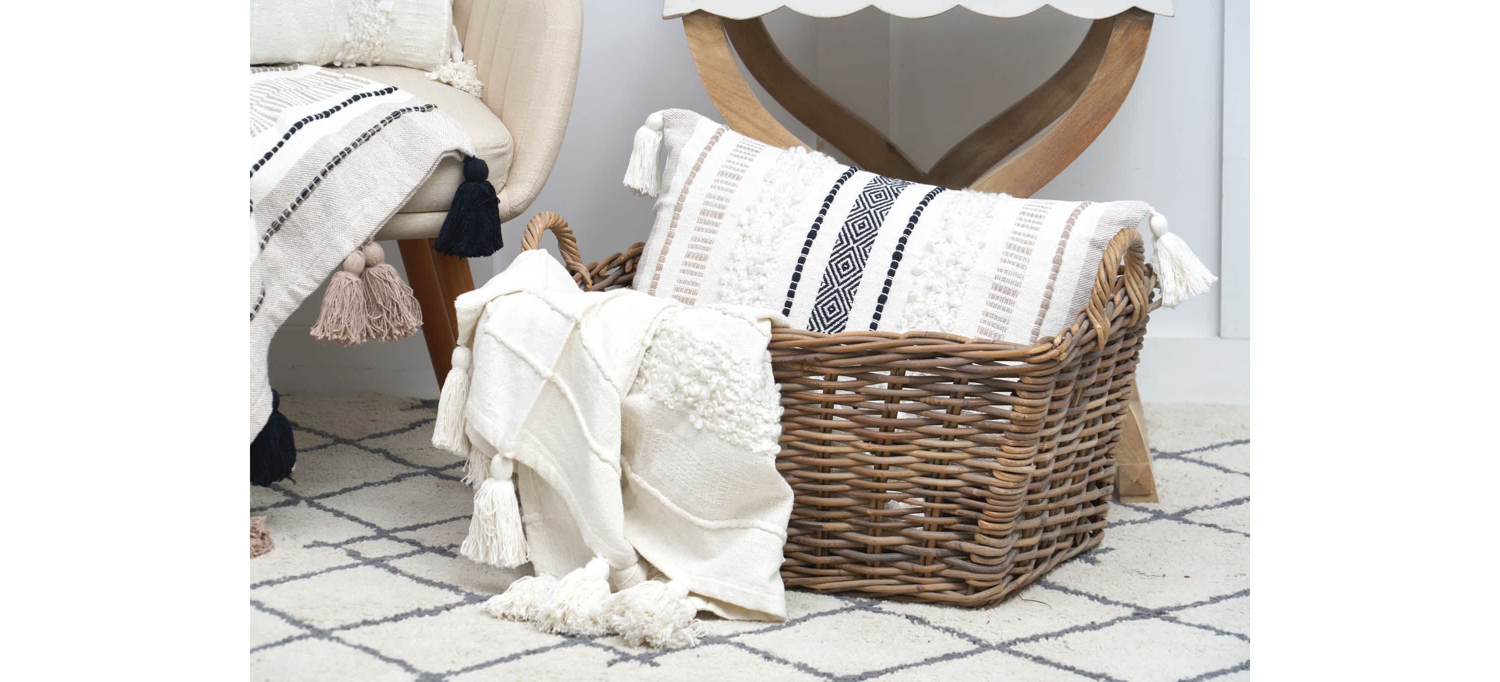 Barton White Throw 