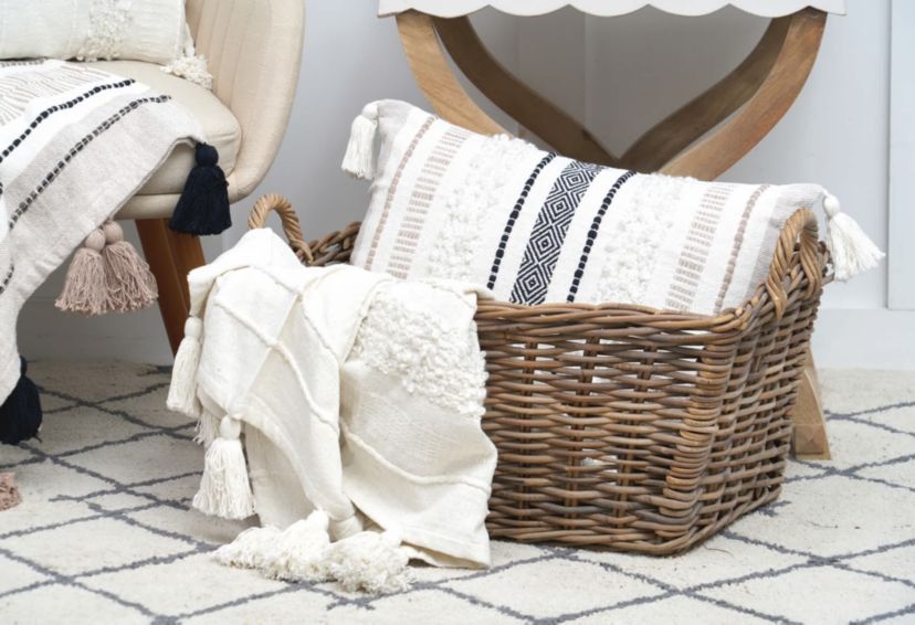 Barton White Throw 