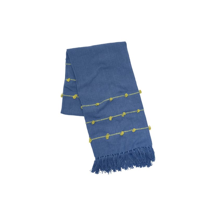 Tabb Indigo Citron Throw 