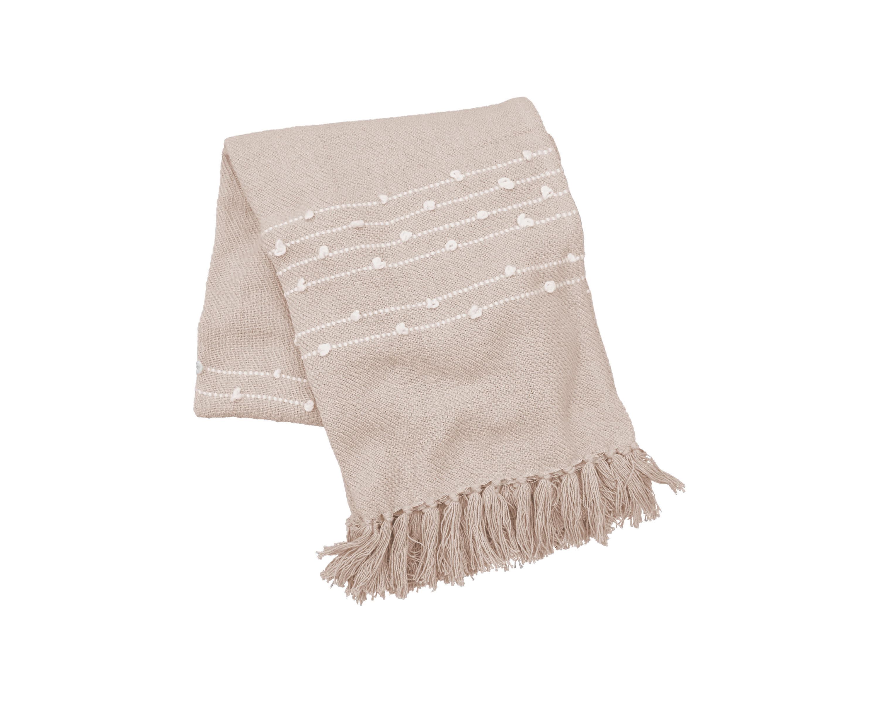 Tabb Dune White Throw 