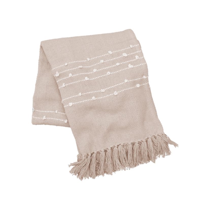 Tabb Dune White Throw 