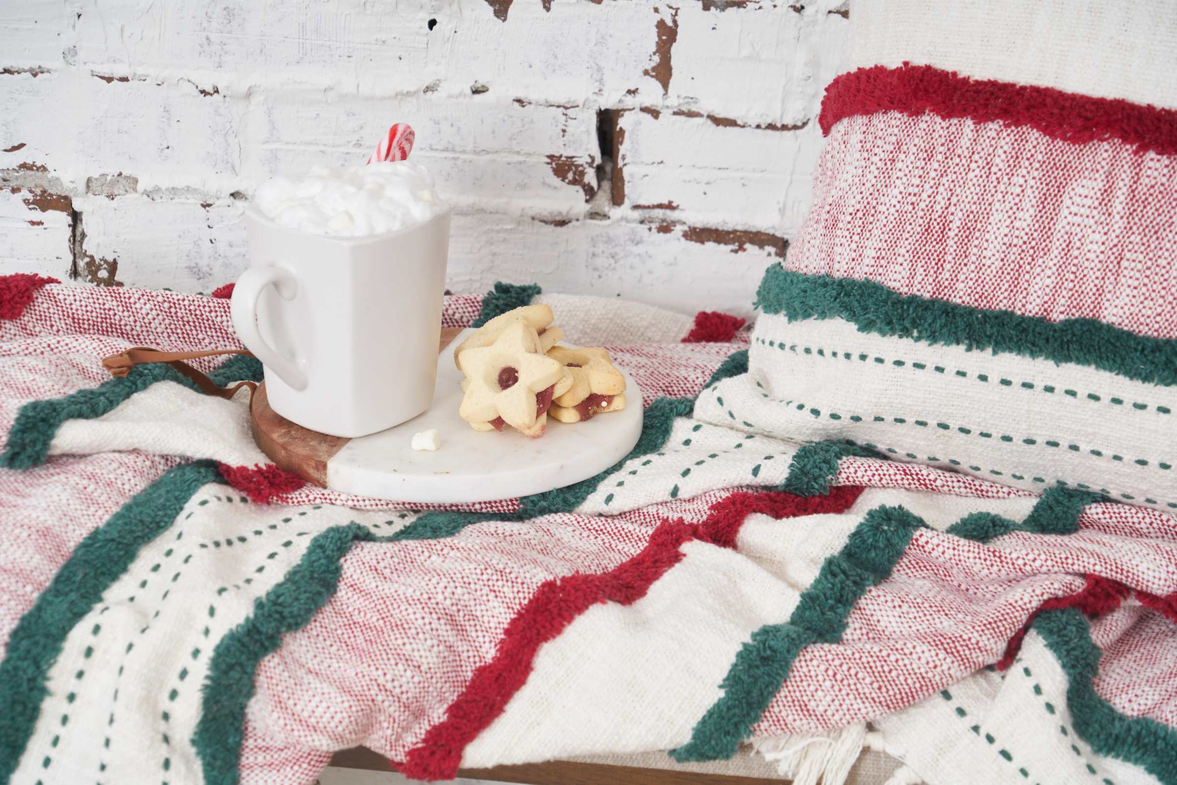 Benn Ruby Christmas Throw Pillow 20" x 20"