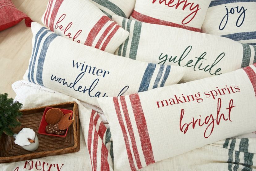 Morgan Yuletide Woven Throw Pillow