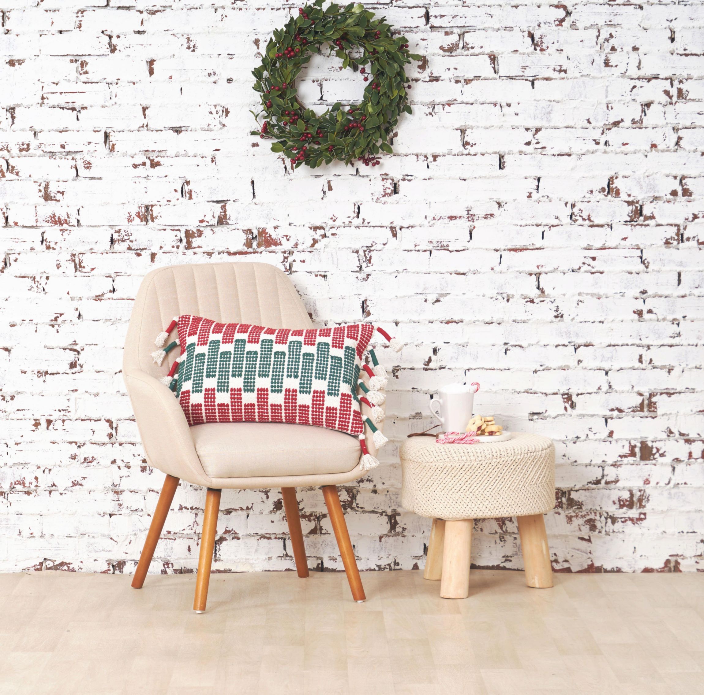 Bethel Ruby & Jungle Christmas Throw Pillow 14" x 22"