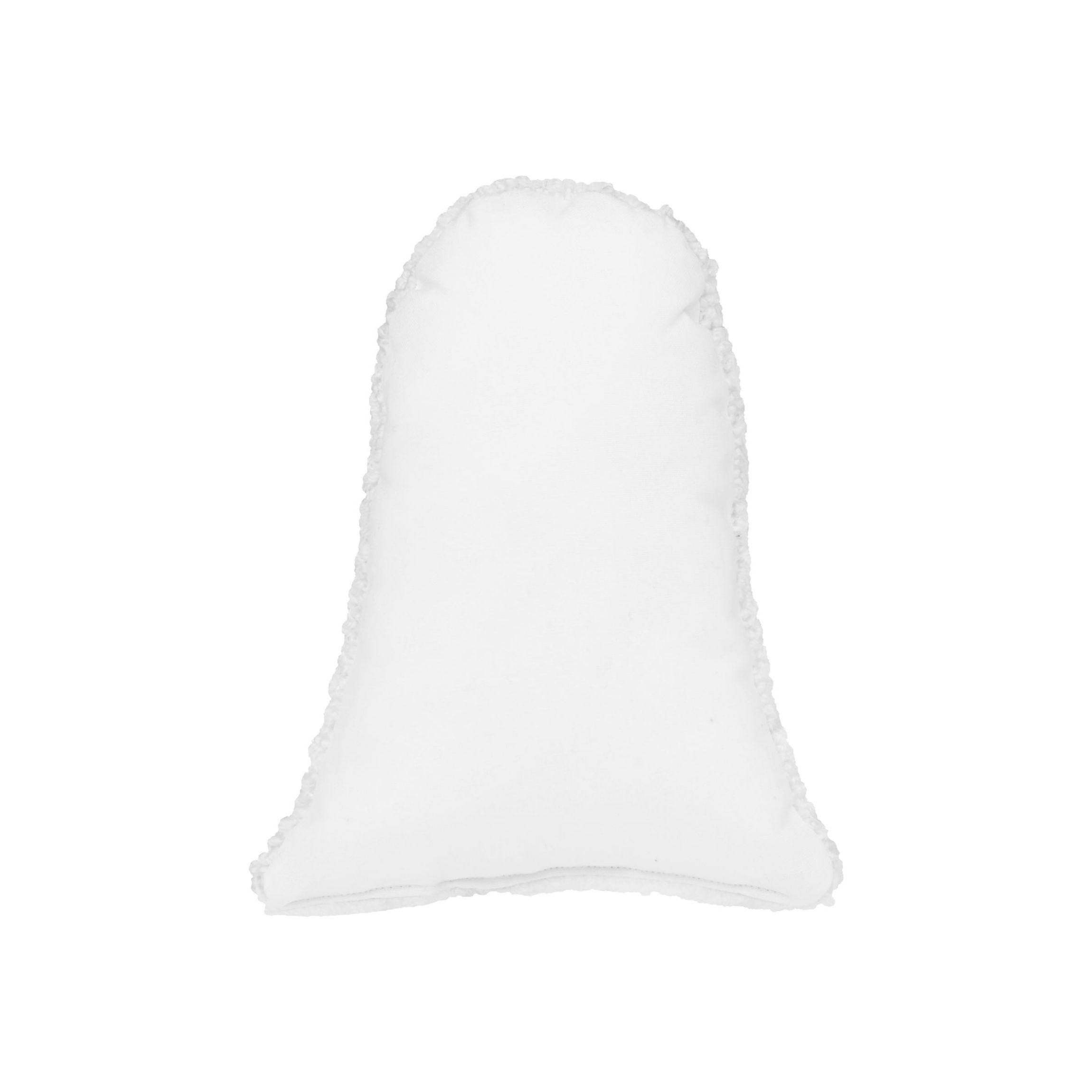 Ghost Shaped Halloween Hooked Small Petite Halloween Throw Pillow 8" x 10"