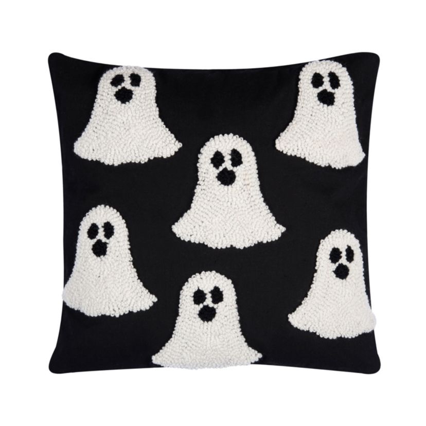 18" x 18" Ghost Hooked Throw Pillow