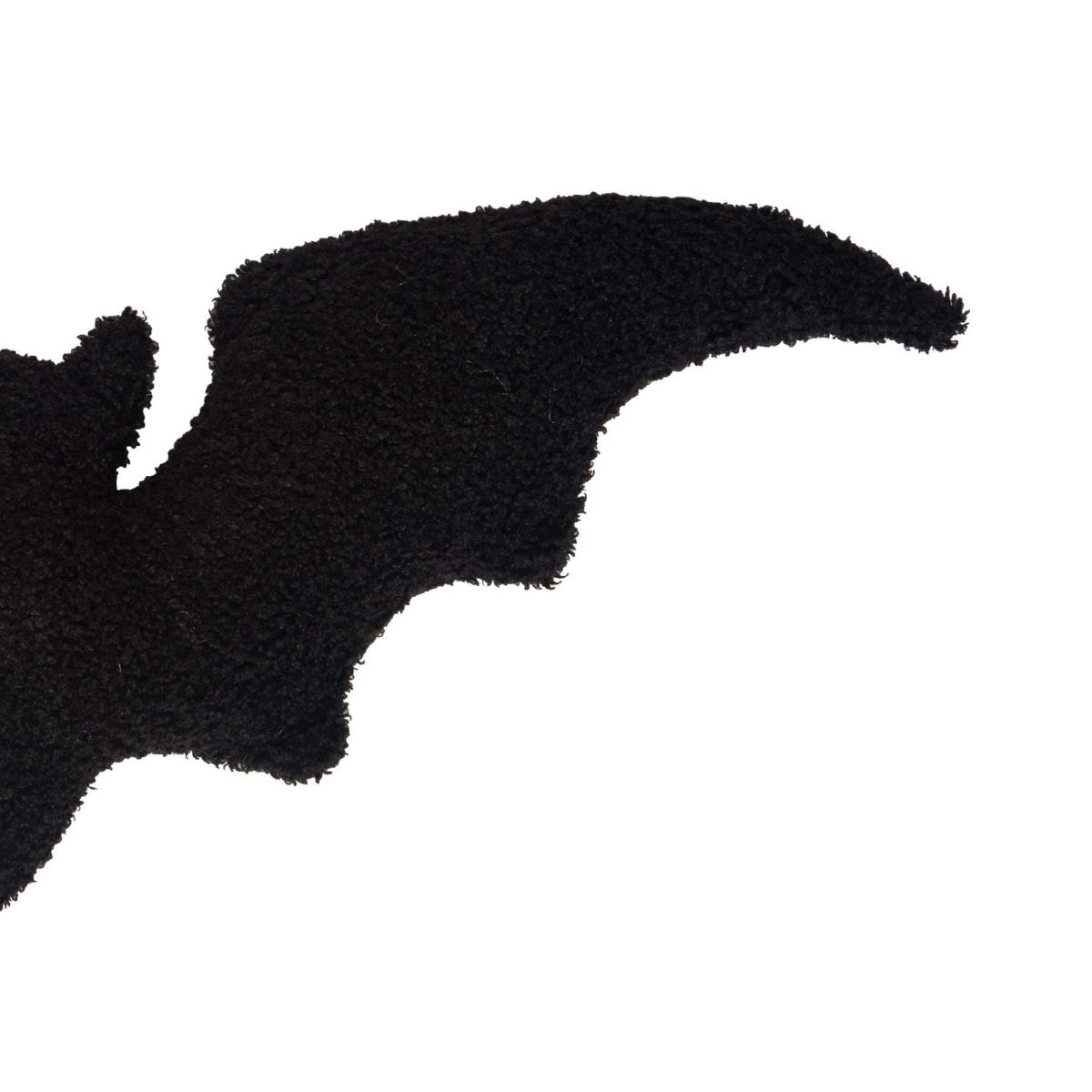 Black Bat Shaped Halloween Halloween Throw Pillow 10" x 22"
