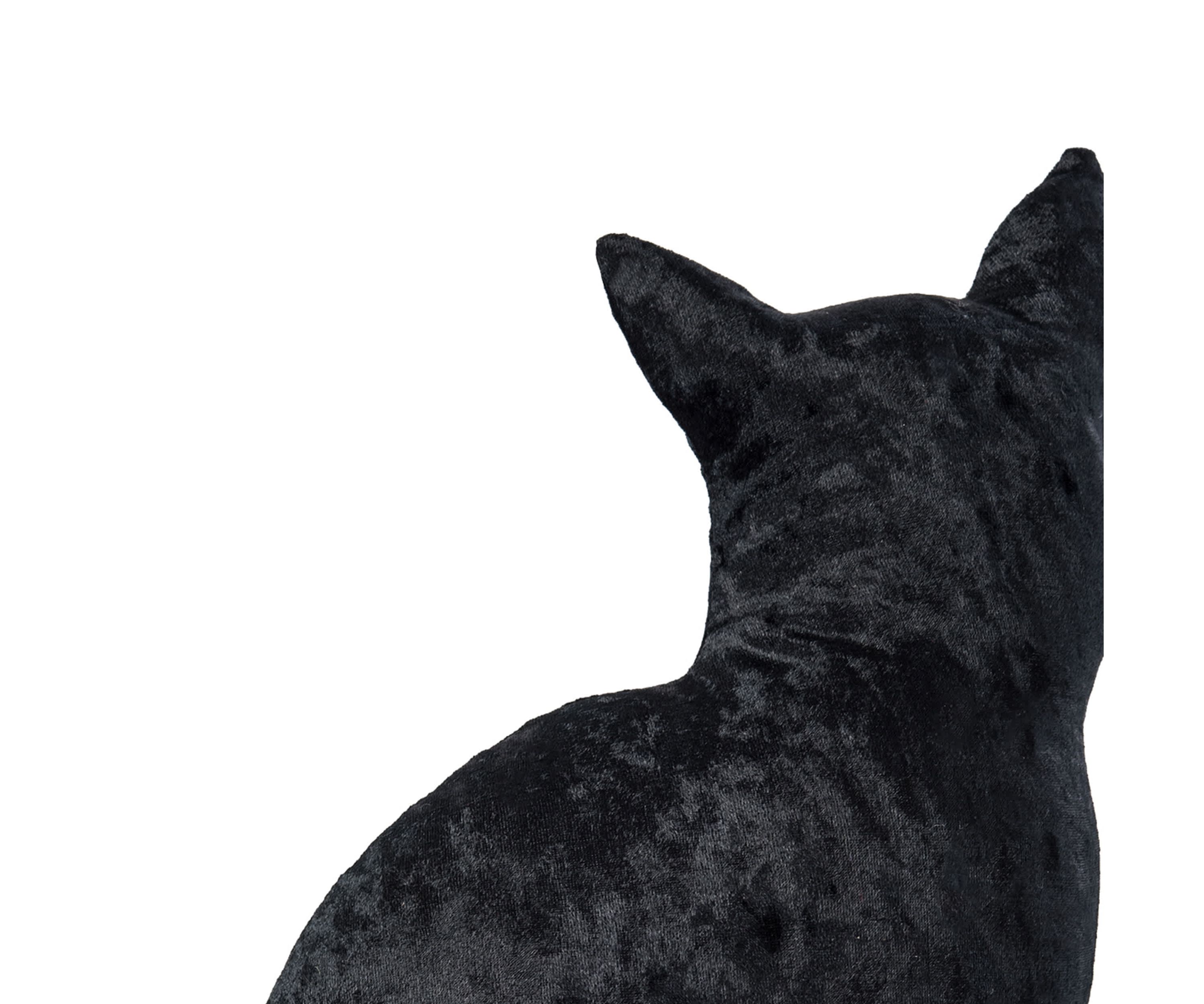 Shaped Cat Halloween Throw Pillow 12.5" x 16.5"