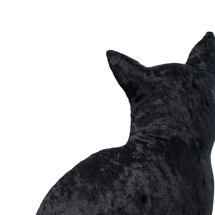 Shaped Cat Halloween Throw Pillow 12.5" x 16.5"