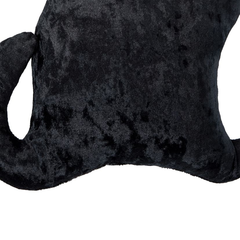 Shaped Cat Halloween Throw Pillow 12.5" x 16.5"
