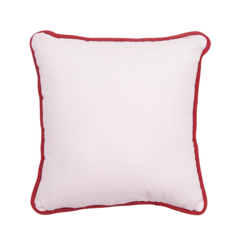 Love Poinsettia Small Petite Christmas Throw Pillow 10" x 10"