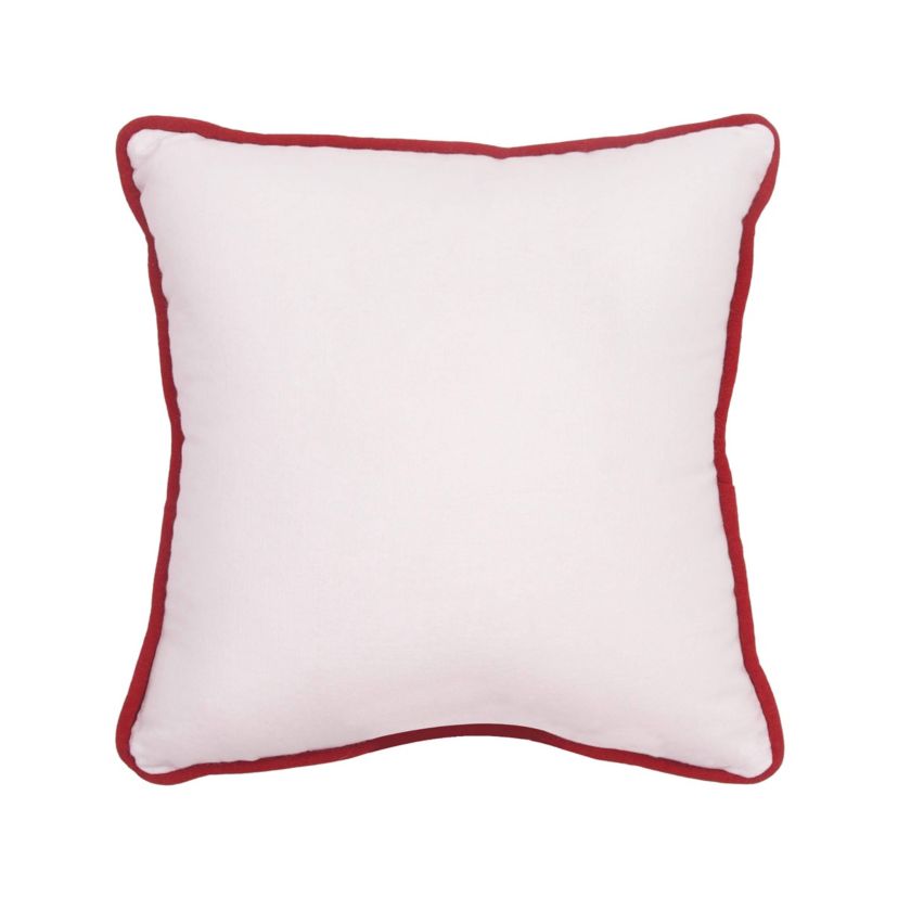 Peace Poinsettia Small Petite Christmas Throw Pillow 10" x 10"