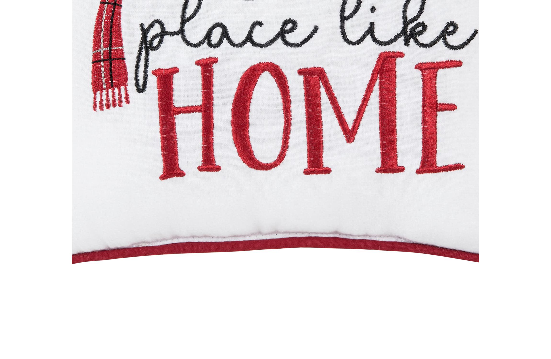 Snow Place Like Home Small Petite Christmas Throw Pillow 10" x 10"