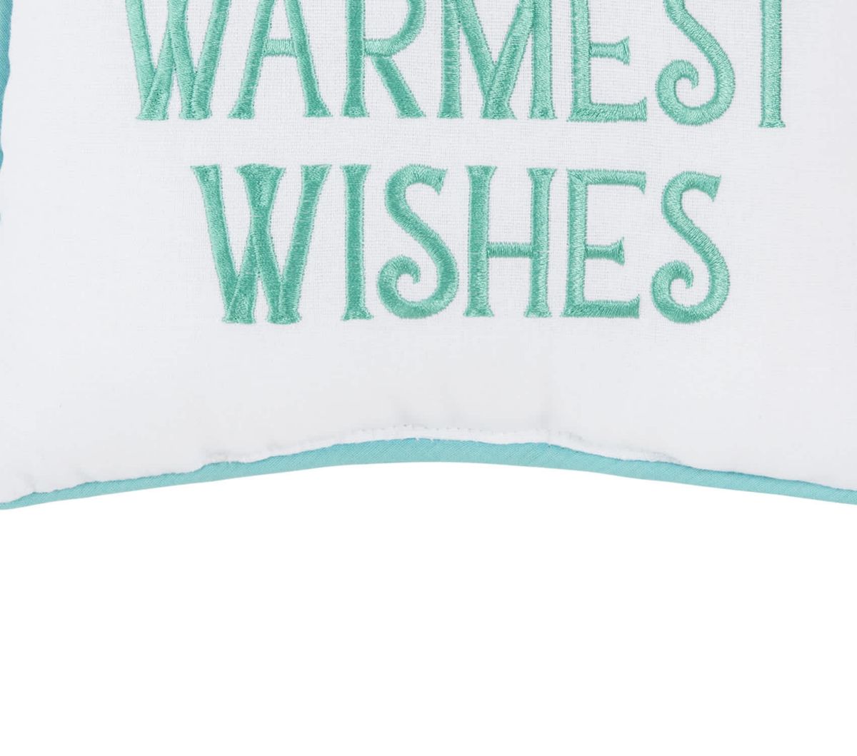 Warmest Wishes Small Petite Christmas Throw Pillow 10" x 10"