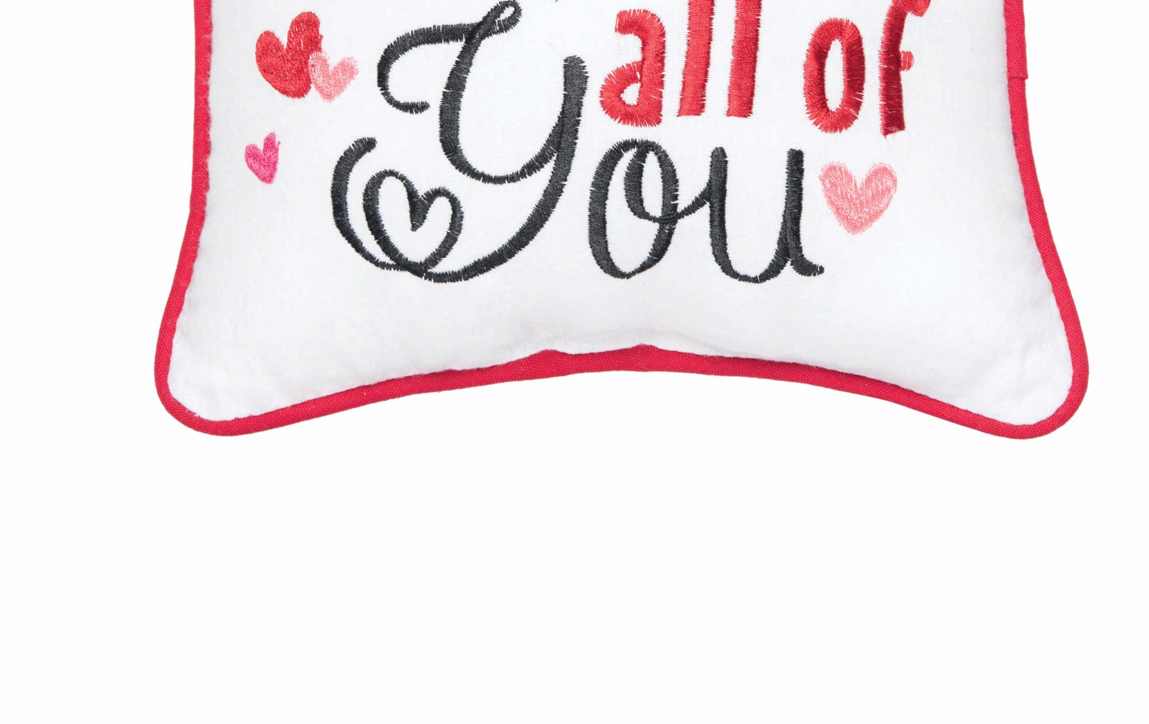 10" x 10" Valentines Day "All of Me Loves All of You" Small/Petite Accent Throw Pillow
