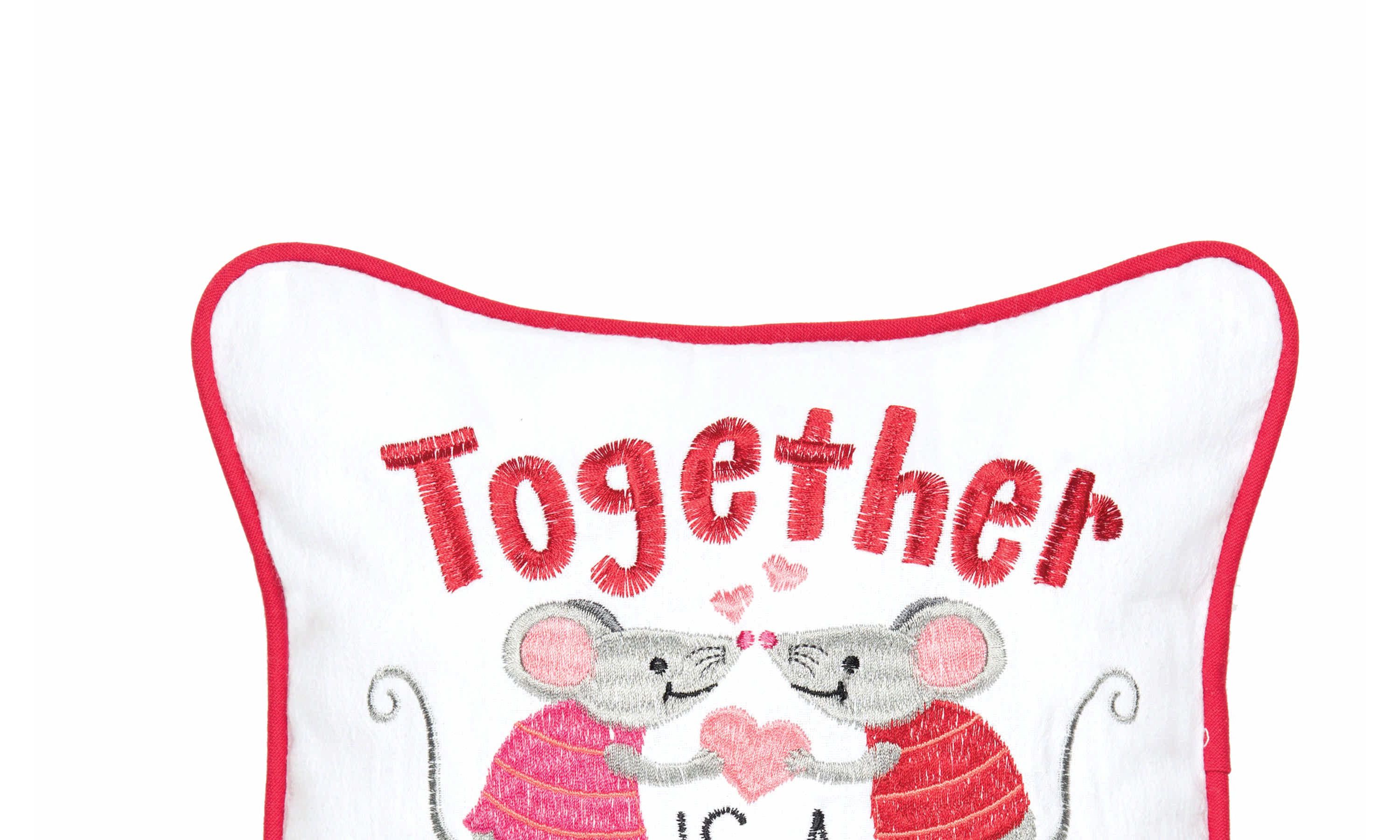 Together Mouse Small Petite Accent Throw Pillow