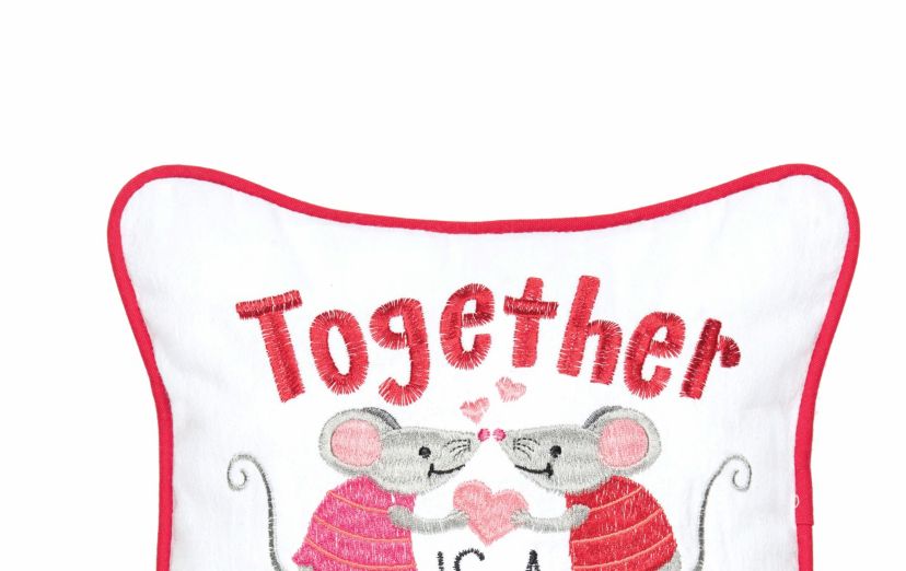 Together Mouse Small Petite Accent Throw Pillow