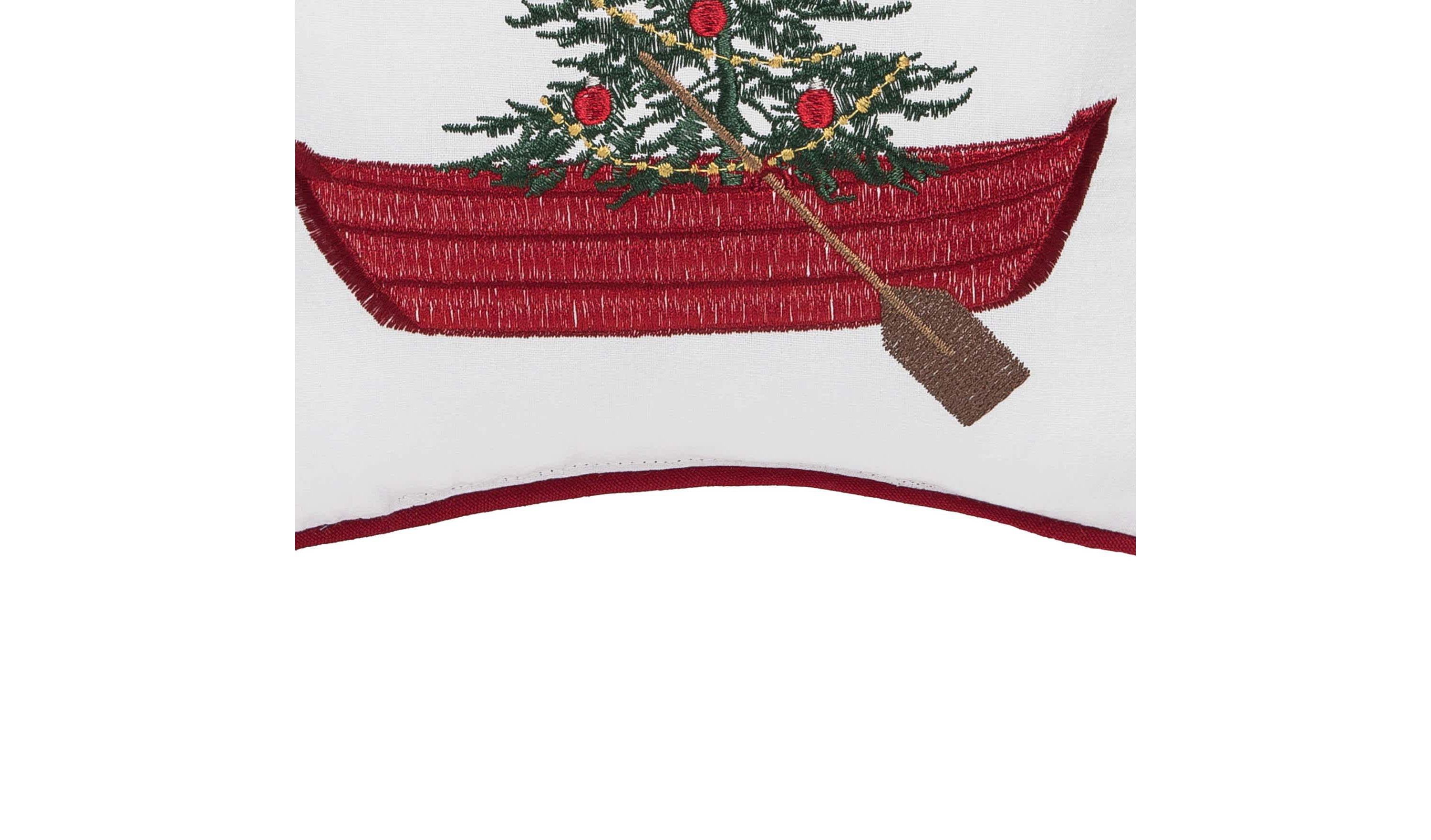 Deck The Hulls Christmas Christmas Throw Pillow 10" x 10"