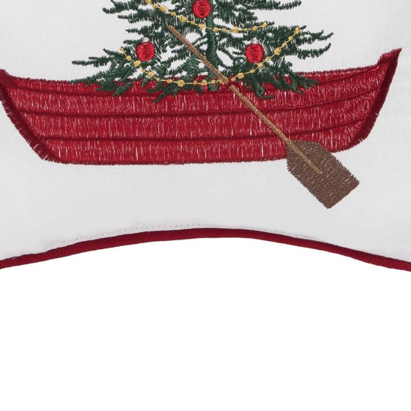 Deck The Hulls Christmas Christmas Throw Pillow 10" x 10"