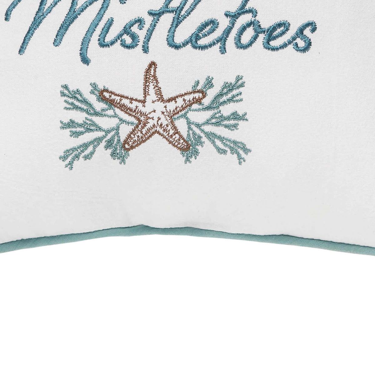 Sand Between My Mistletoes Christmas Throw Pillow 10" x 10"