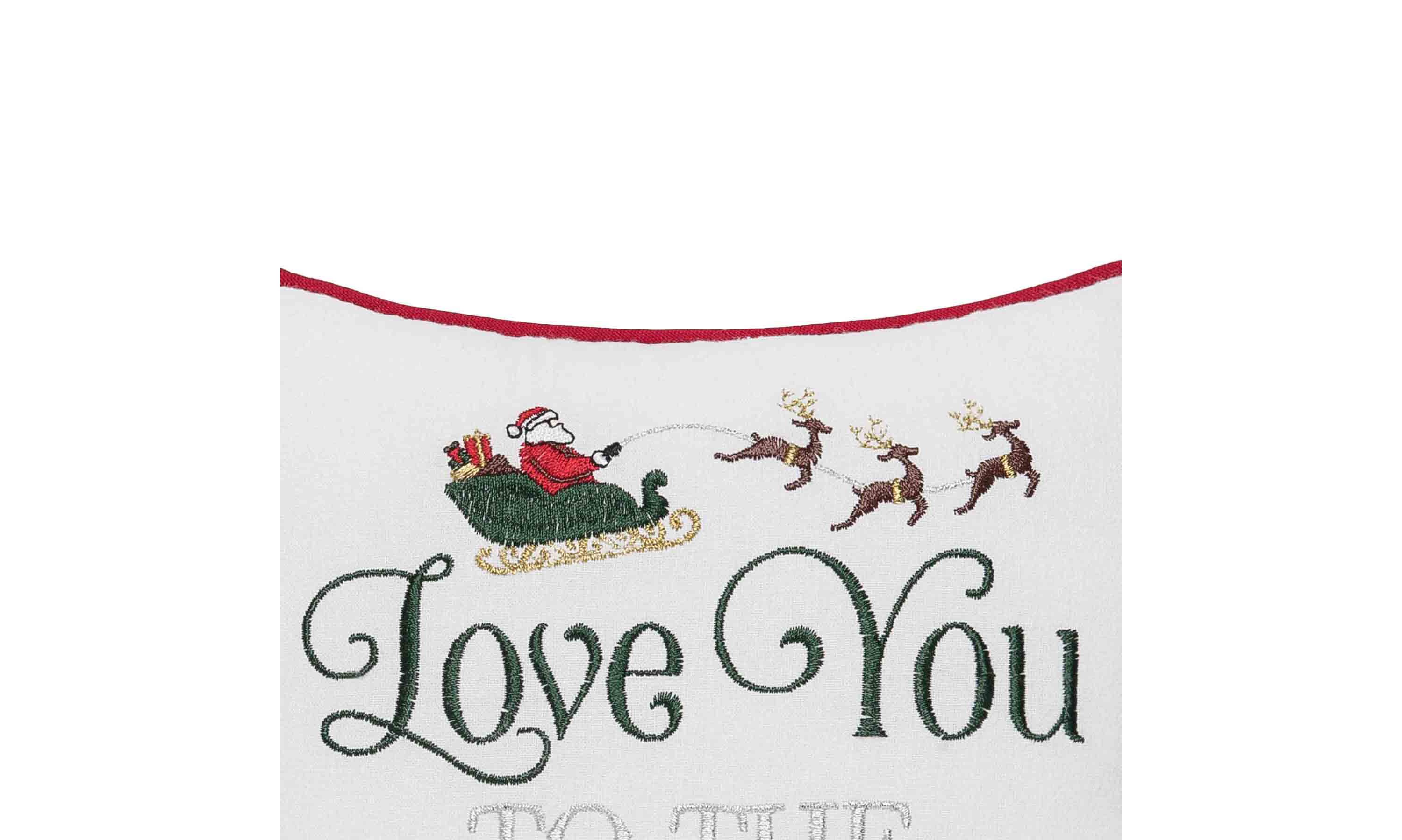 To The North Pole & Back Christmas Throw Pillow 10" x 10"