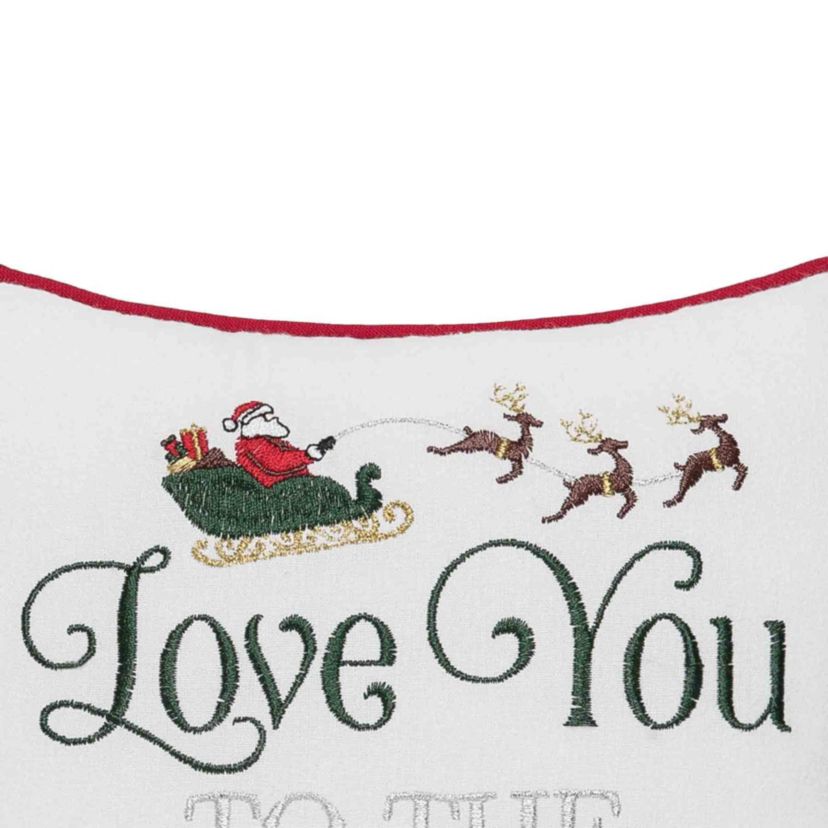 To The North Pole & Back Christmas Throw Pillow 10" x 10"