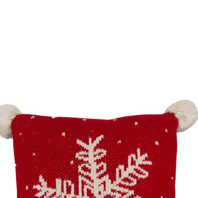 Snowflake Christmas Throw Pillow 10" x 10"
