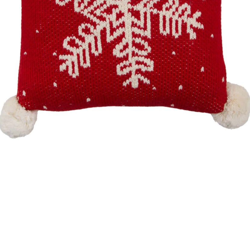 Snowflake Christmas Throw Pillow 10" x 10"