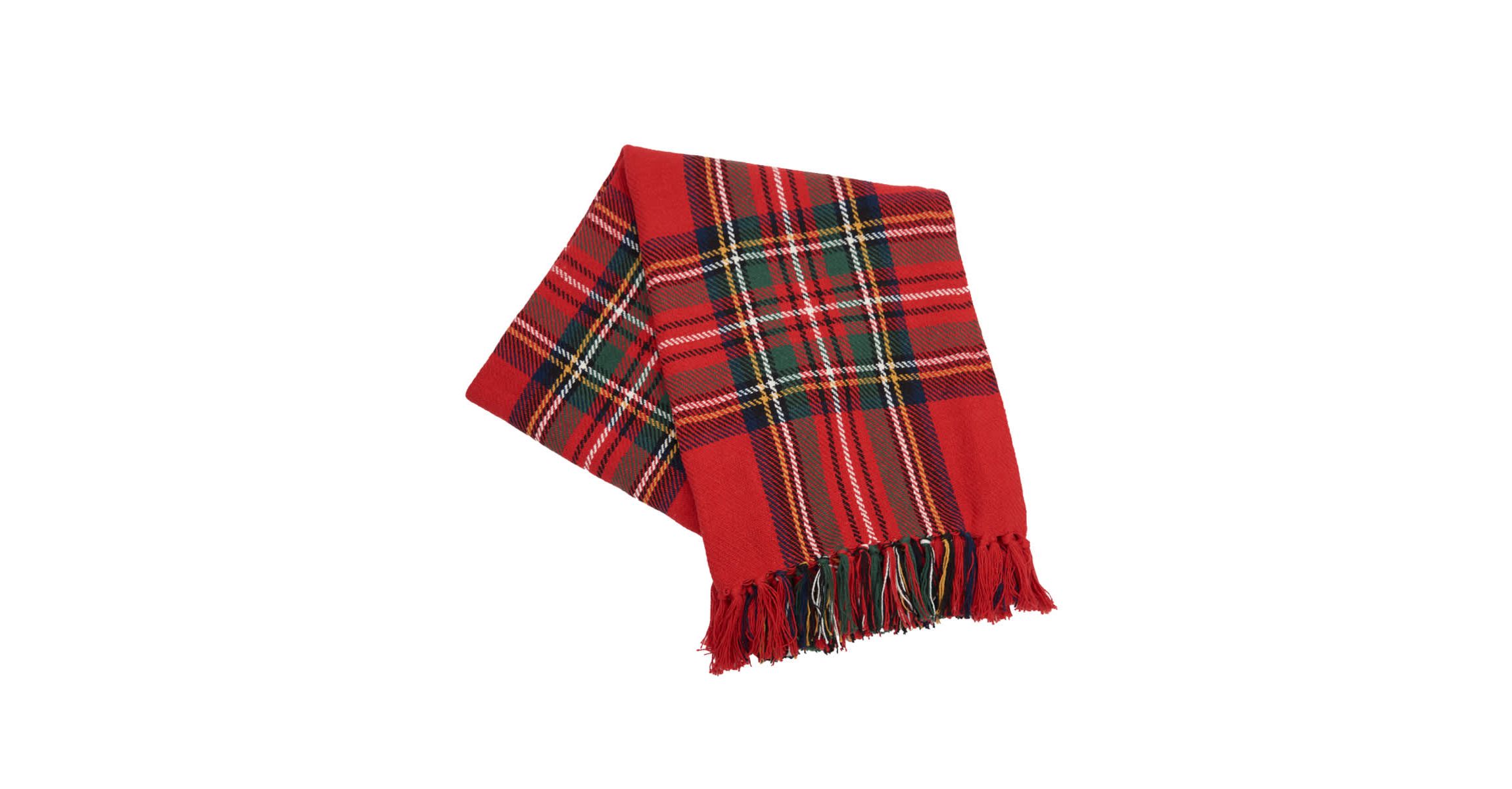 Red Plaid Throw