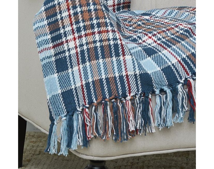 Lawson Lake Plaid Throw 