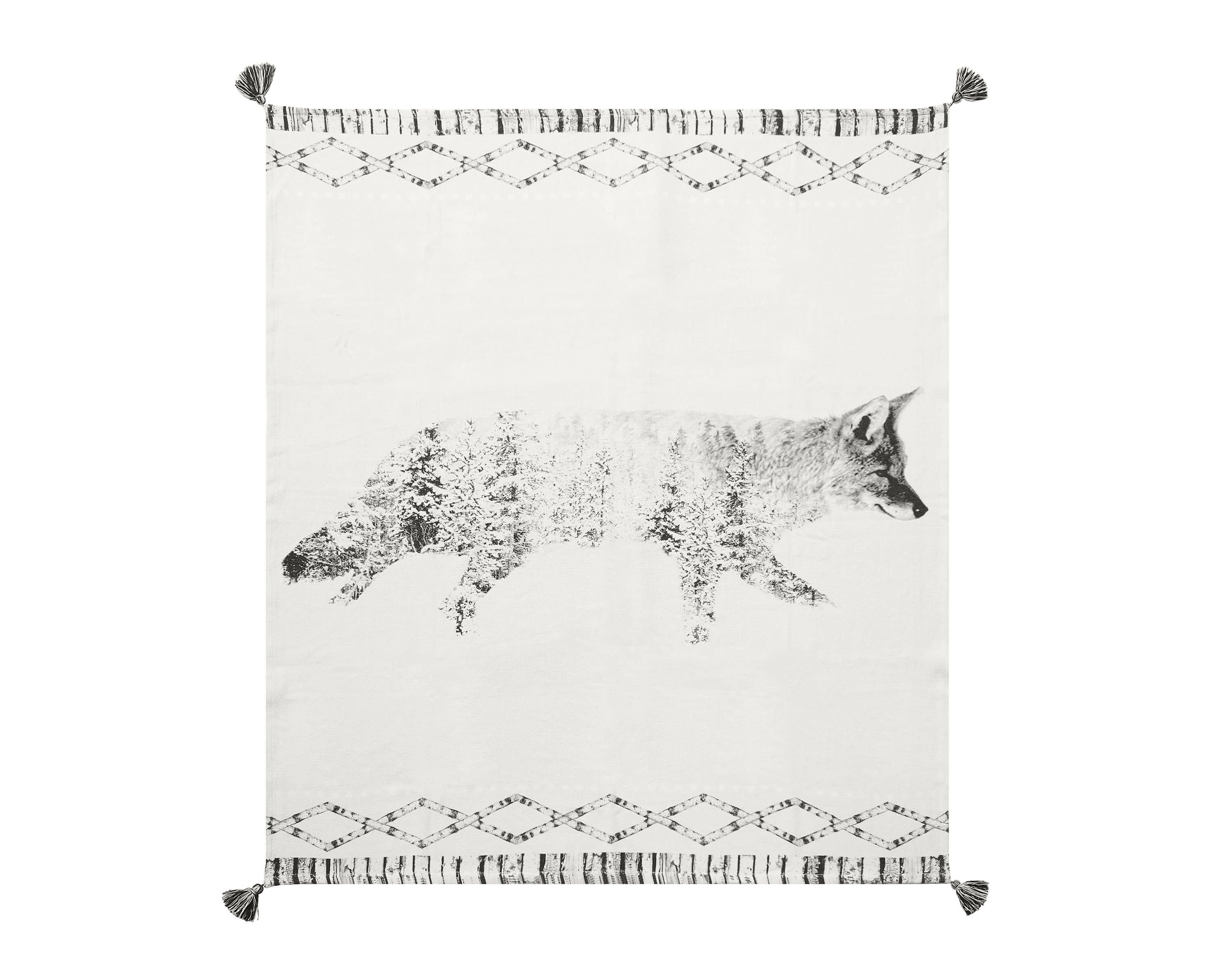Fox Forest Printed Throw 
