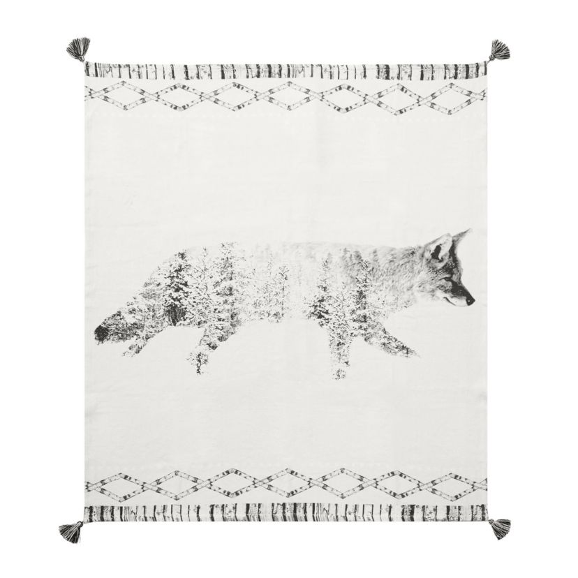 Fox Forest Printed Throw 