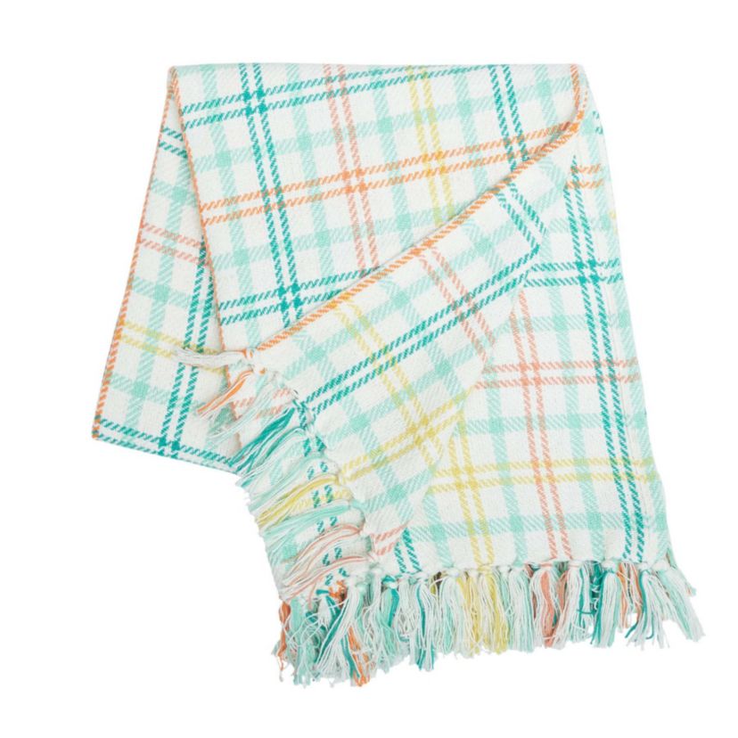 Bunny Trail Plaid Throw
