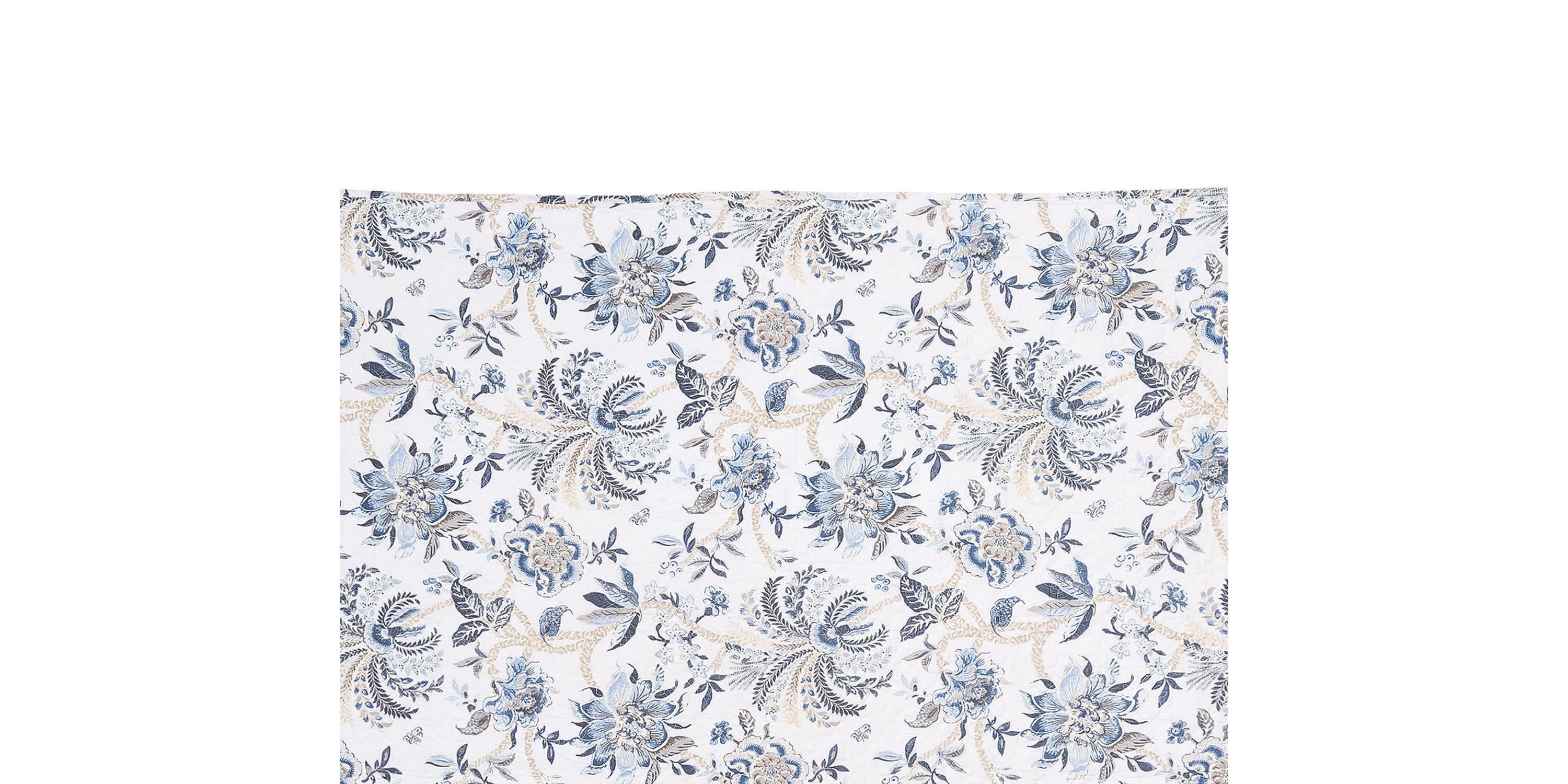 Braganza Blue Bell Throw