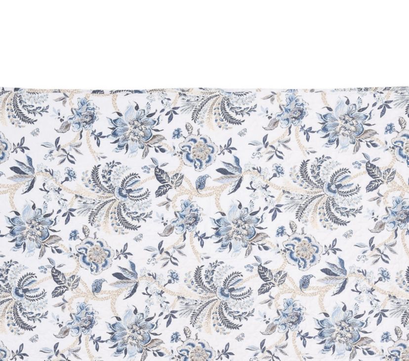 Braganza Blue Bell Throw