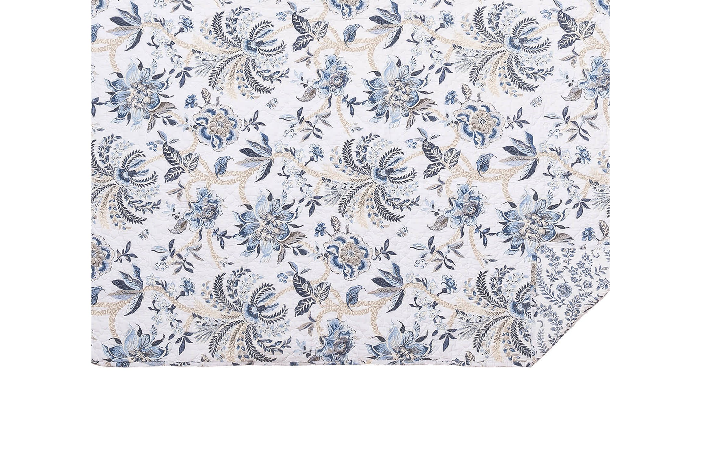 Braganza Blue Bell Throw