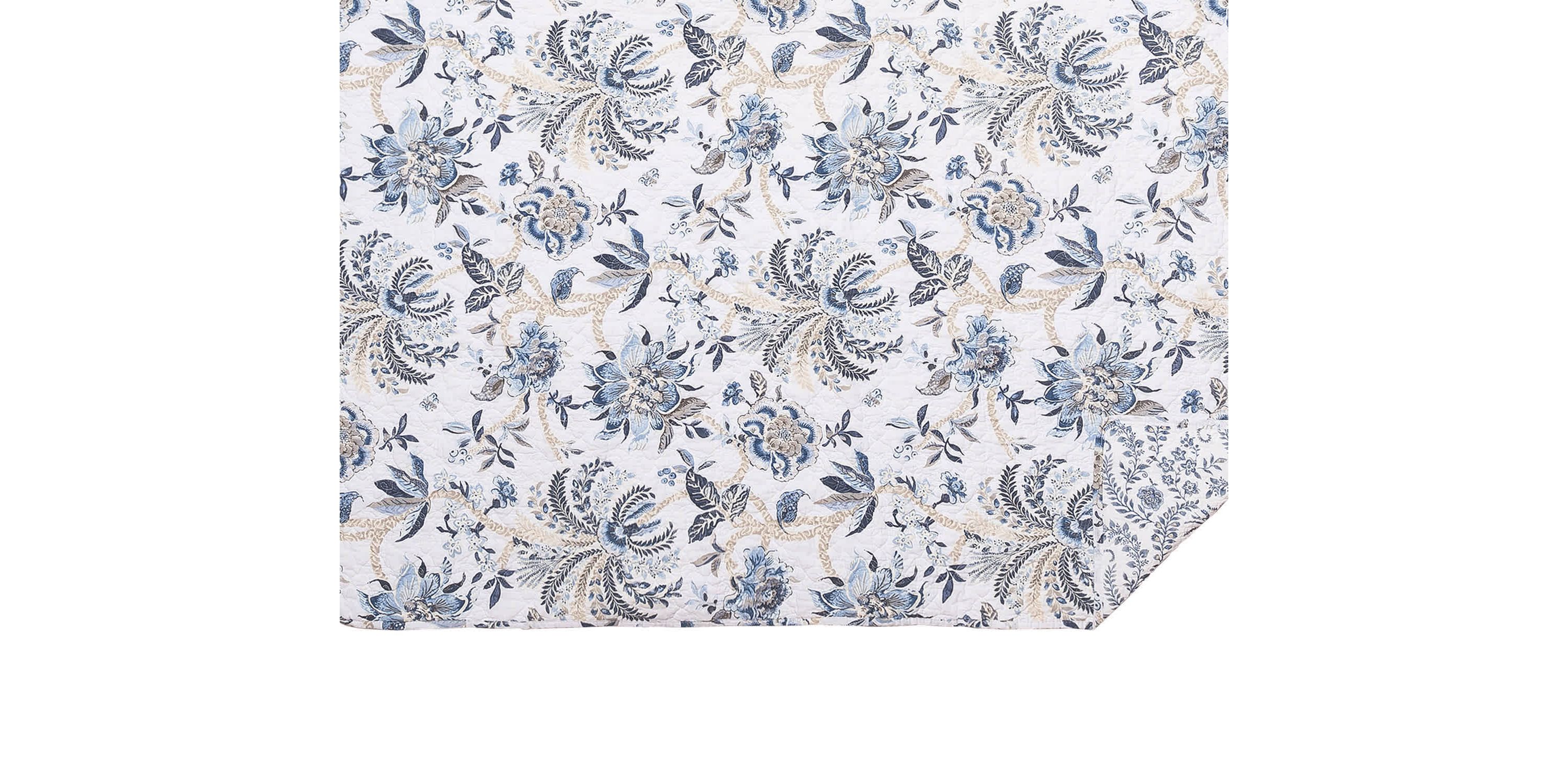 Braganza Blue Bell Throw