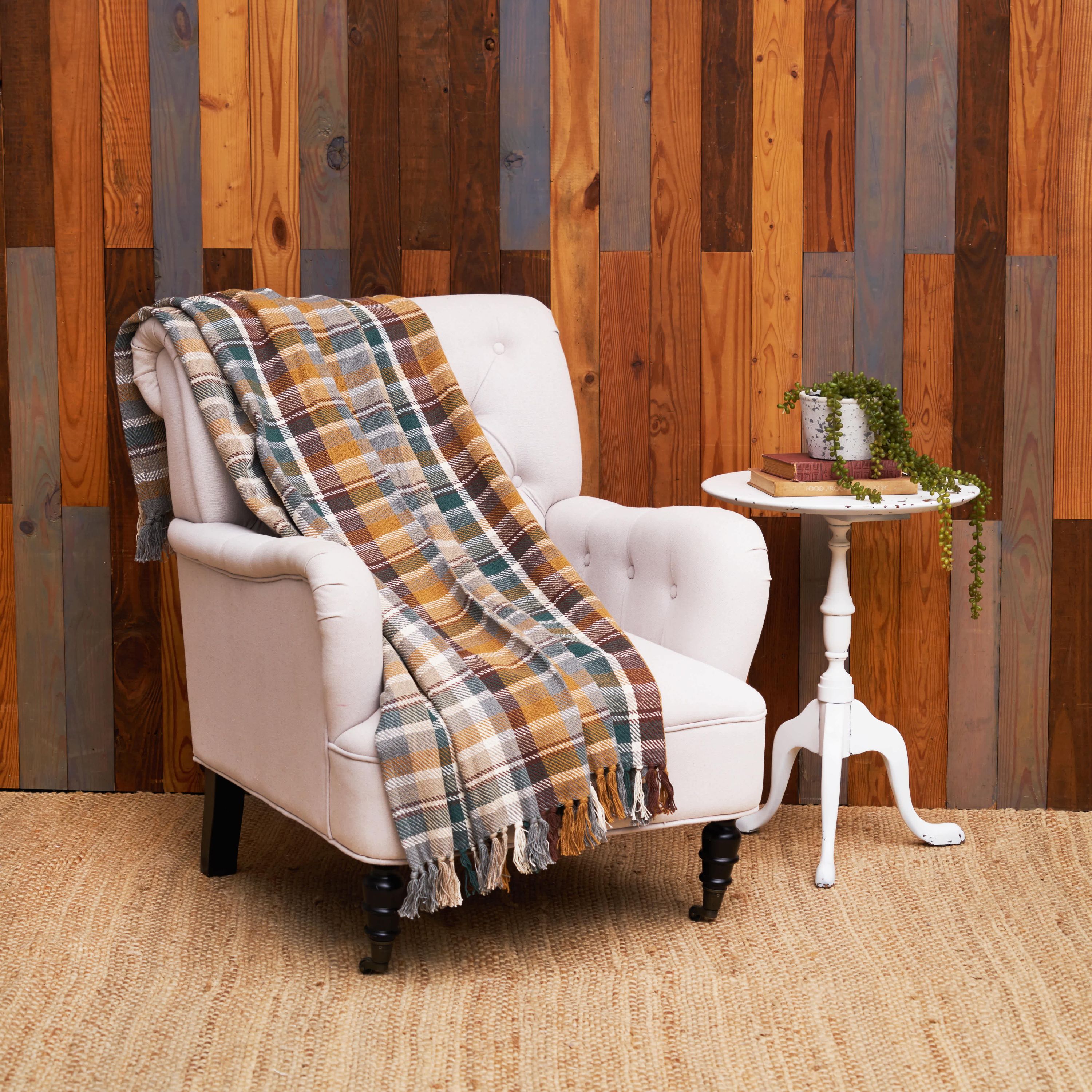 Aspen Plaid Throw 