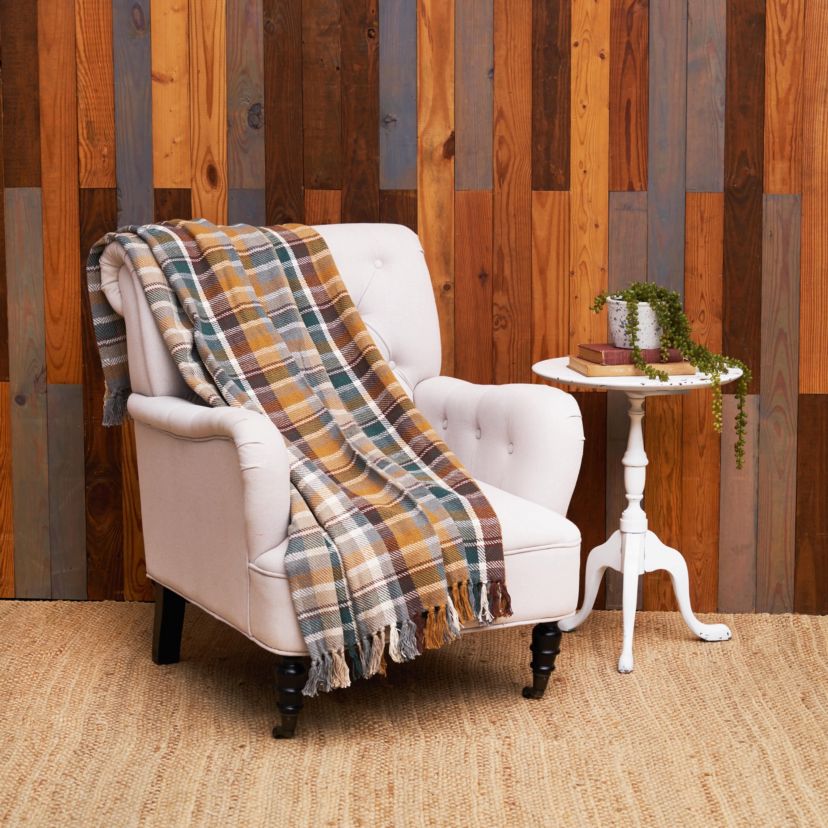 Aspen Plaid Throw 