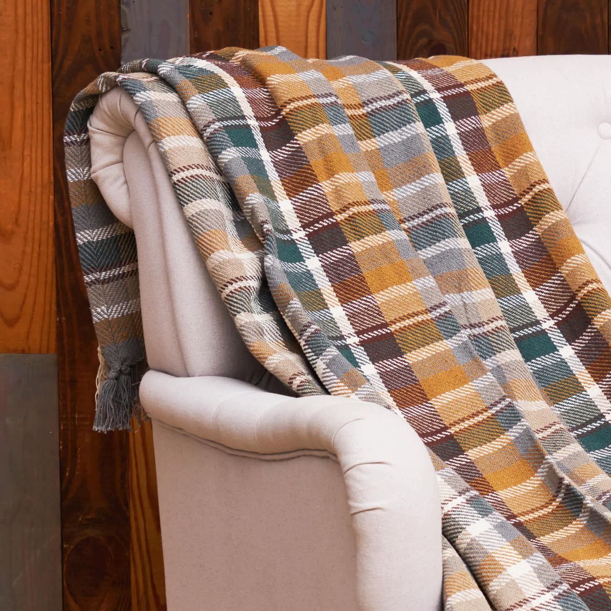 Aspen Plaid Throw 
