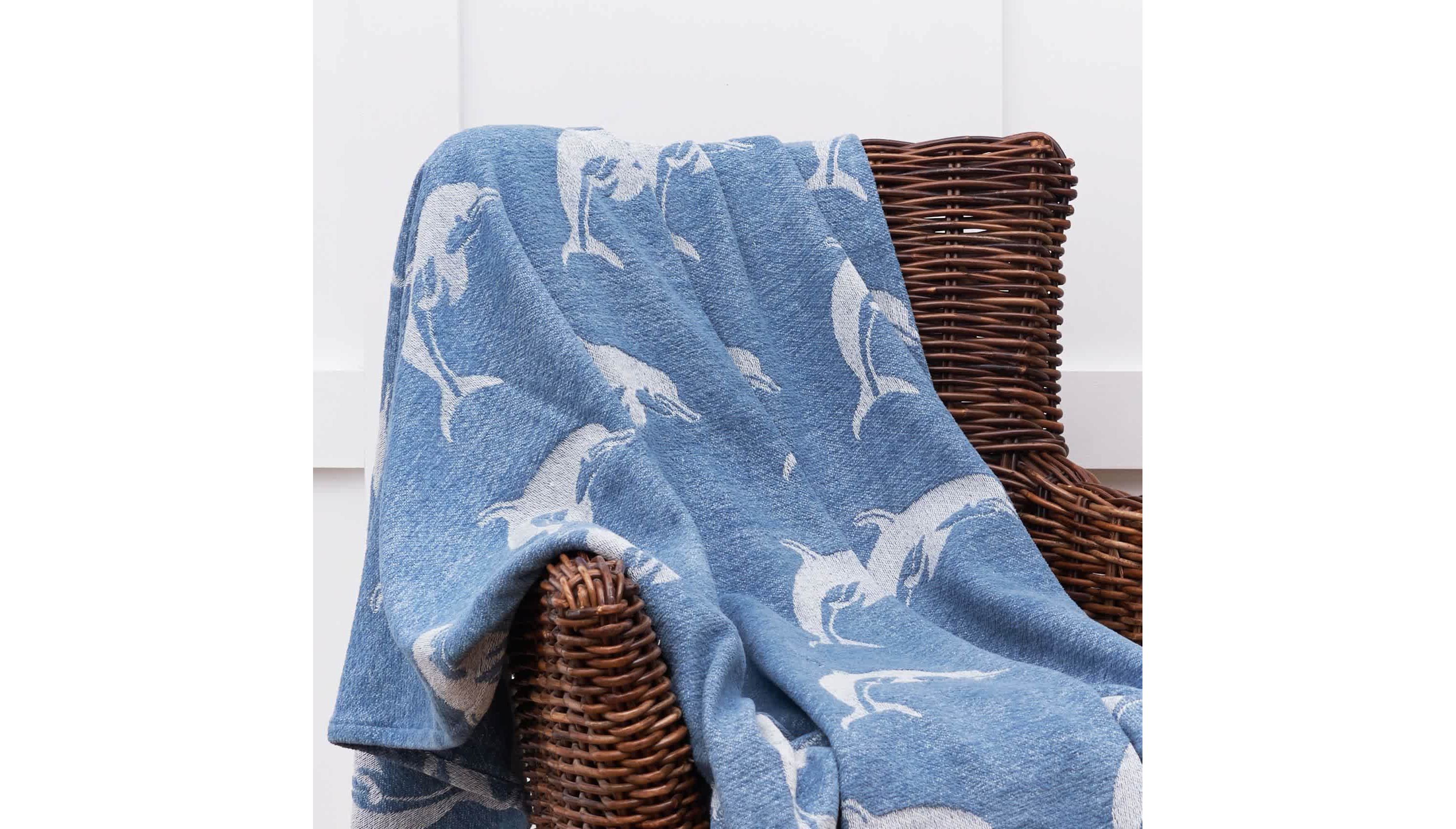 Dolphin Blue Throw 