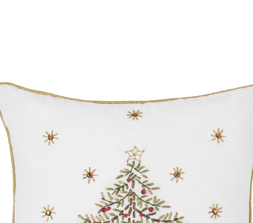 Christmas Tree Christmas Throw Pillow 18" x 18"