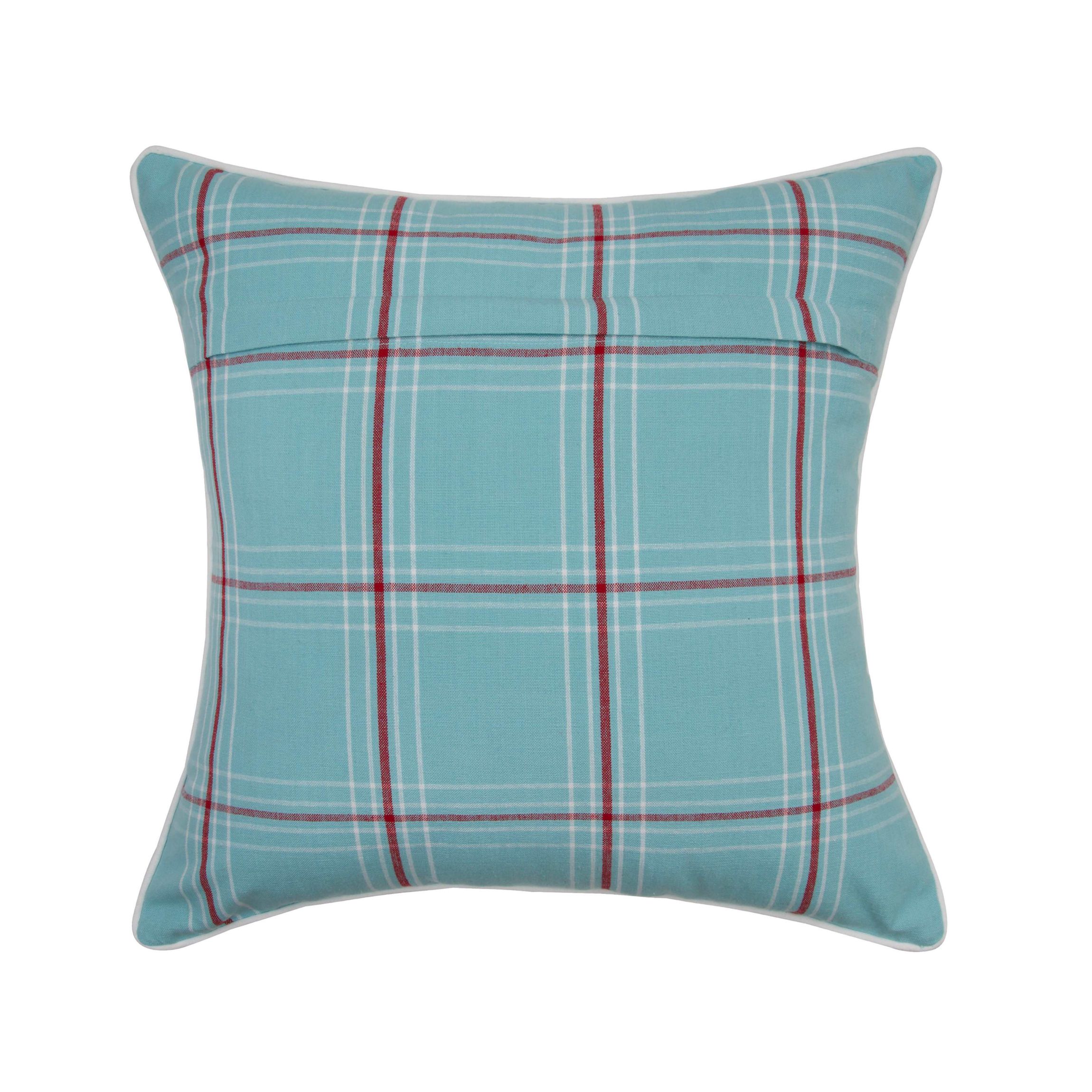 Plaid Sand Dollar Pillow