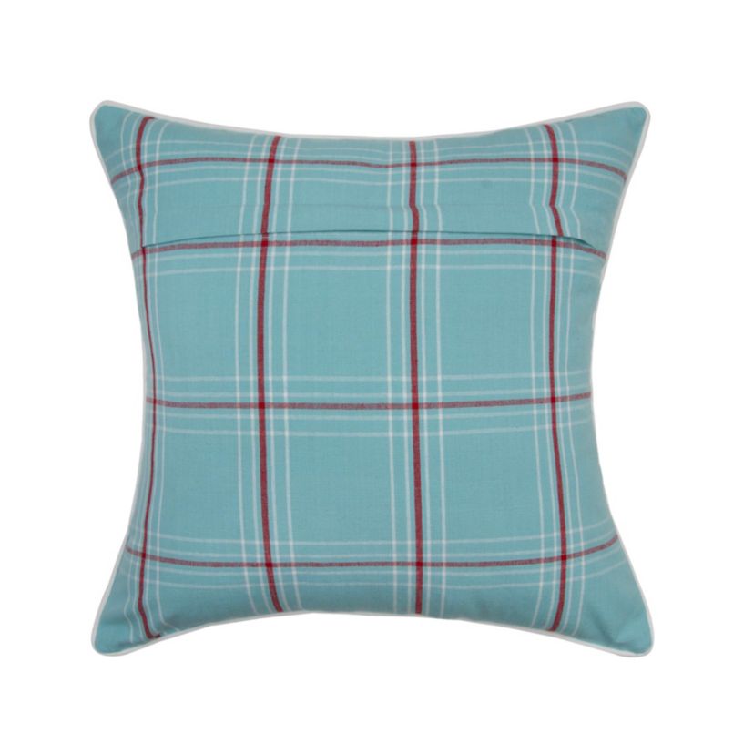 Plaid Sand Dollar Pillow